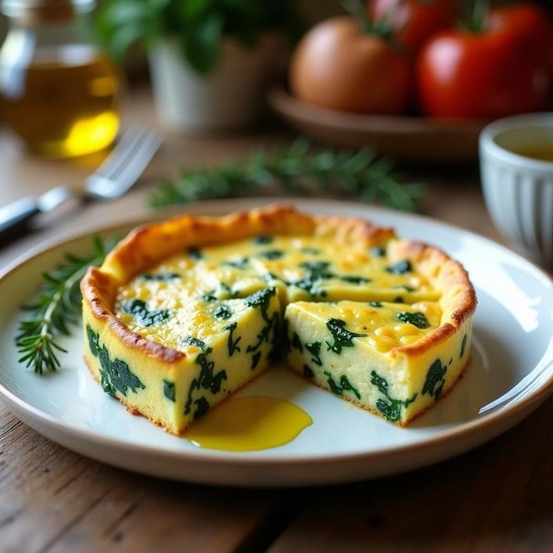 Tortilla de Espinacas y Queso de Cabra: Receta en Olla Lenta con Truco Esponjoso