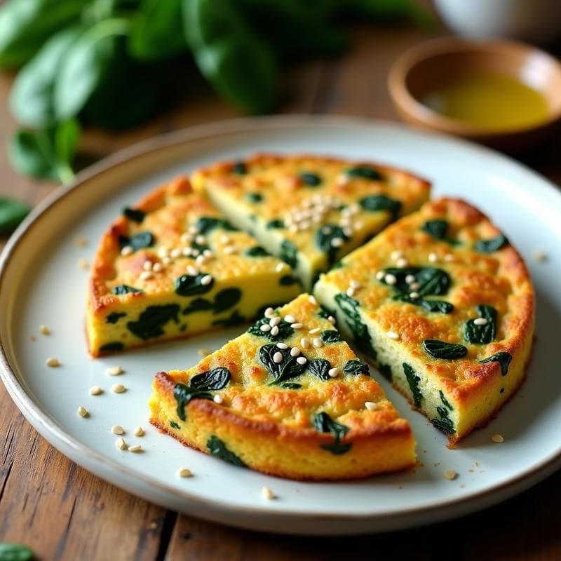 Tortilla de Espinacas y Tofu: Receta en Airfryer con Proteína Completa en 15 Minutos