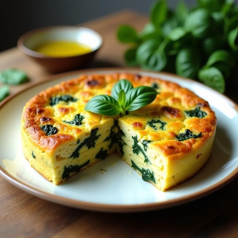 Tortilla de Espinacas y Tofu en Ollas Superpuestas: Receta Proteica y Sin Lactosa en 2 Capas