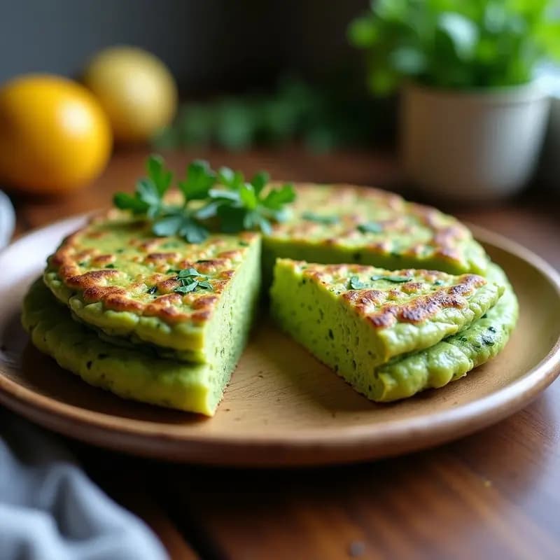 Tortilla de Espirulina y Calabacín: Receta Vegana Alta en Proteínas en Airfryer