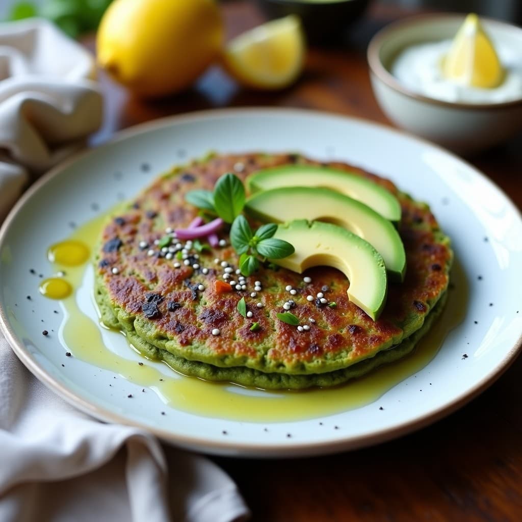 Tortilla de Espirulina y Cebolla Morada: Desayuno Superfood Sin Gluten en Airfryer