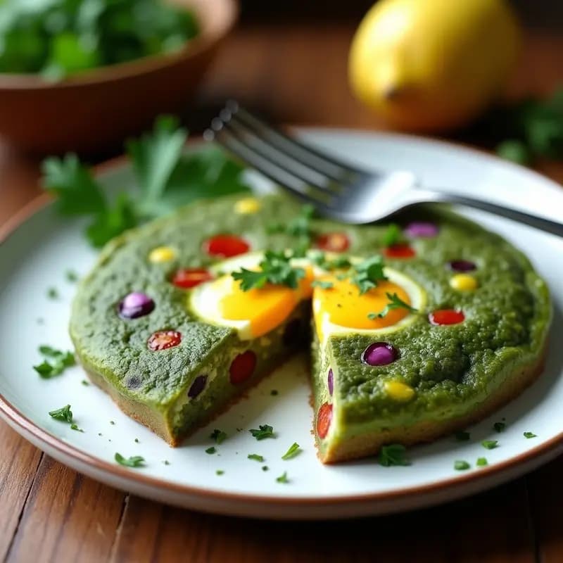 Tortilla de Espirulina y Huevos: Receta Crujiente y Alta en Proteínas en 15 Minutos