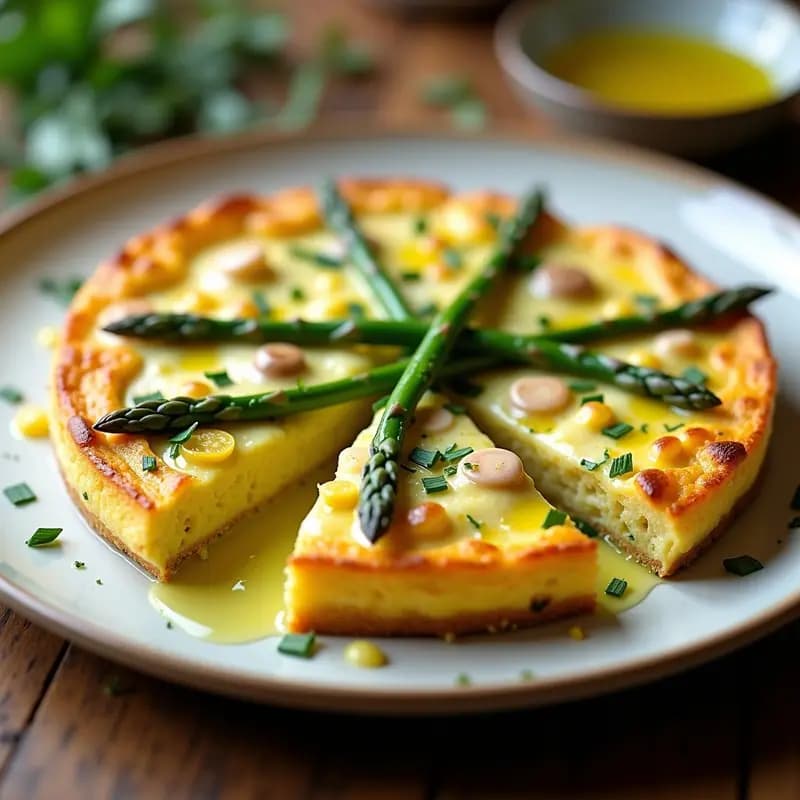 Tortilla de Gametas y Espárragos con Aceite de Oliva Virgen: Receta Andaluz y Keto
