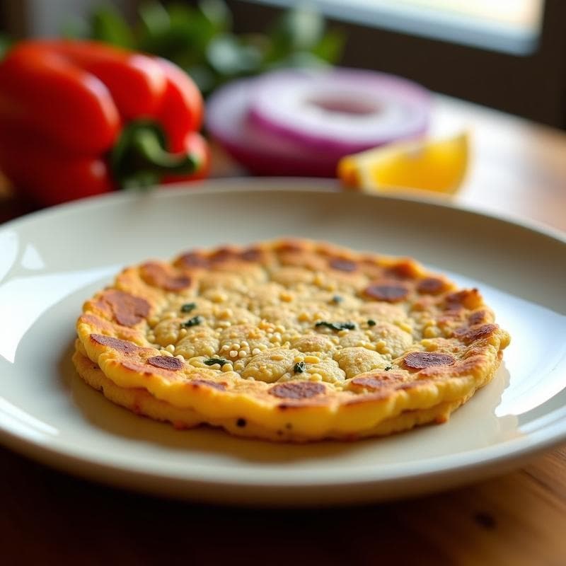 Tortilla de Garbanzos y Algas Wakame: Receta Vegana Alta en Omega-3 en Airfryer