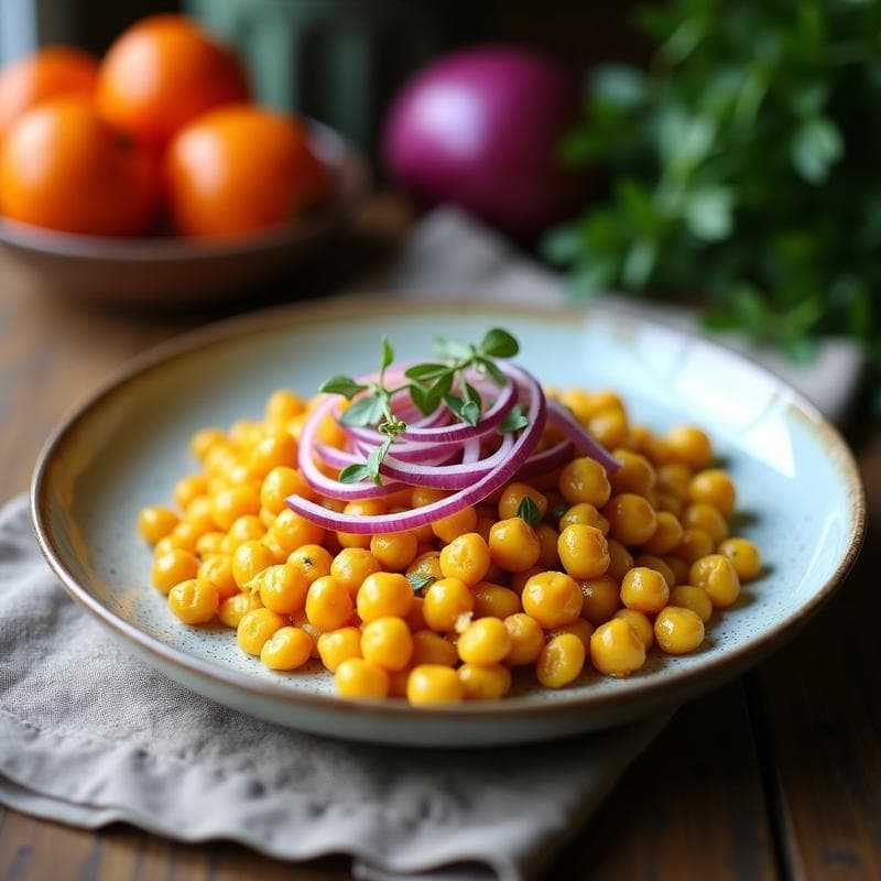 Tortilla de Garbanzos y Cúrcuma: Desayuno Vegano y Rico en Proteína