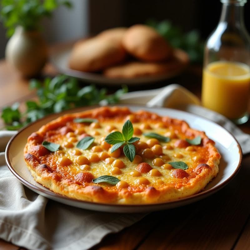 Tortilla de Garbanzos y Espárragos Trigueros con Azafrán: Desayuno Sin Gluten y Rico en Fibra