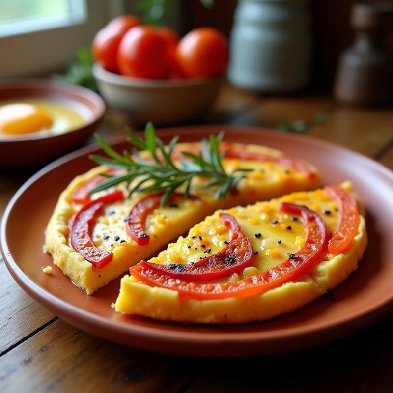 Tortilla de Garnacha y Pimientos Asados: Receta Antigua Valenciana con Aire Gourmet