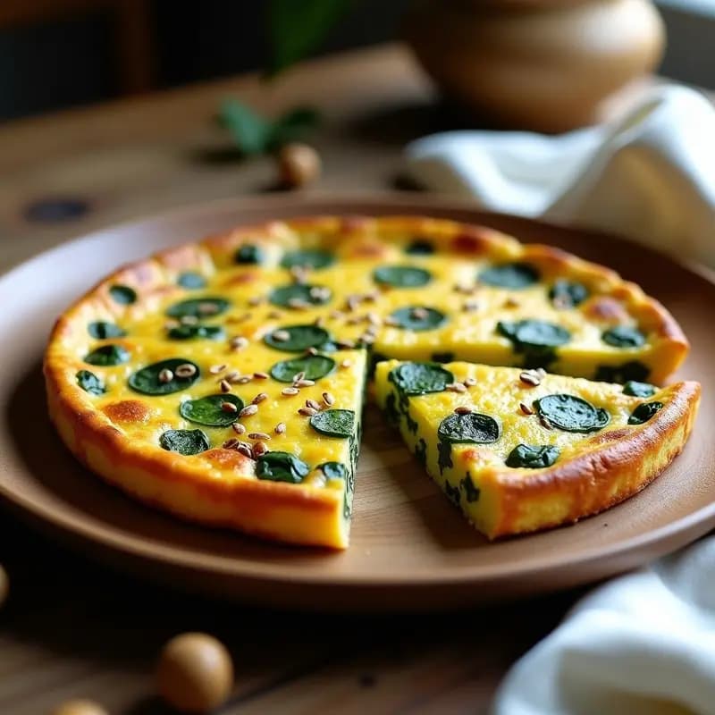 Tortilla Sin Gluten con Algas y Espinacas: Receta Alta en Proteína y Yodo en 20 Minutos