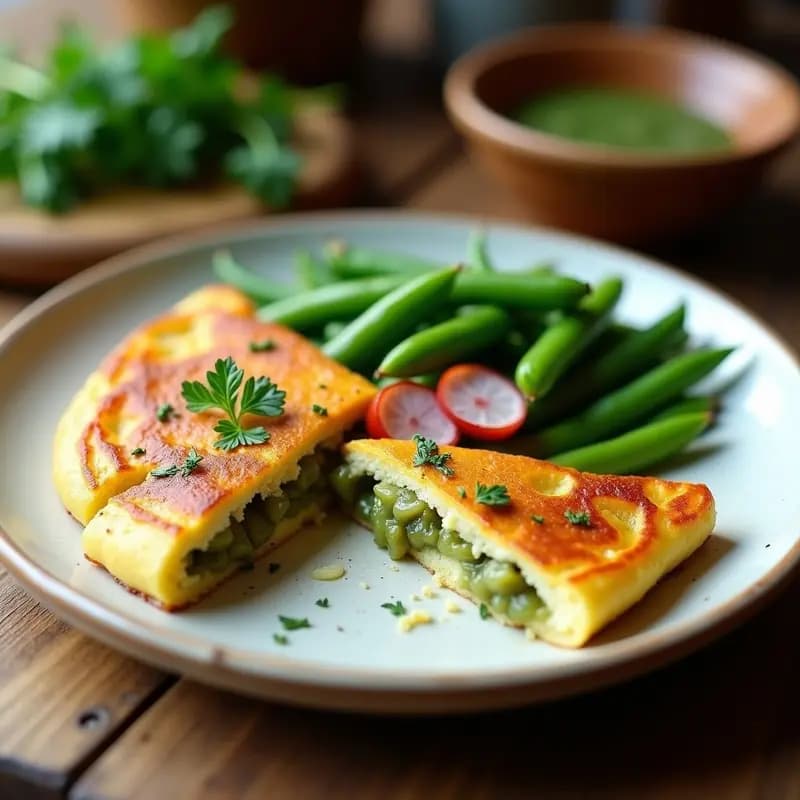 Tortilla de Habas Tiernas y Mintxo: Receta Vasca de Primavera Sin Gluten