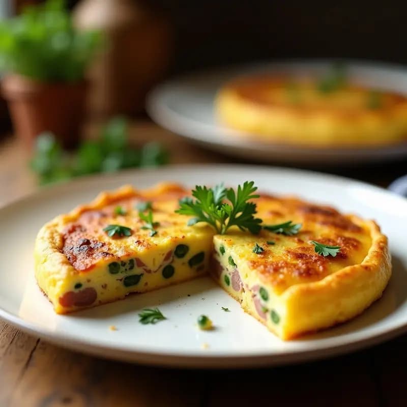Tortilla de Habas Verdes y Jamón Serrano: Receta de Aprovecho Rápida y Sabrosa