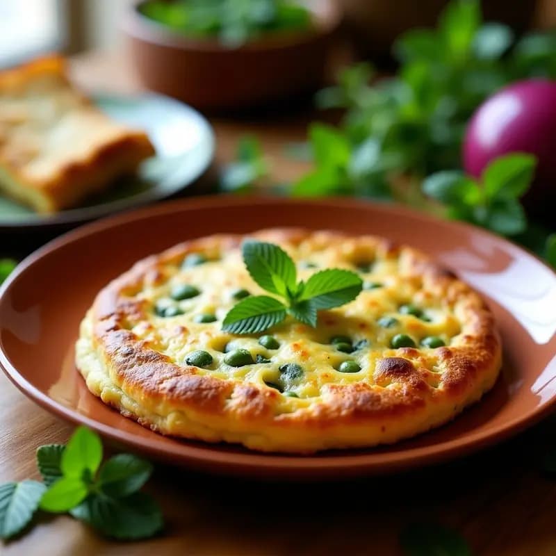Tortilla de Habasdes con Hierbabuena: Receta Típica Canaria en Primavera
