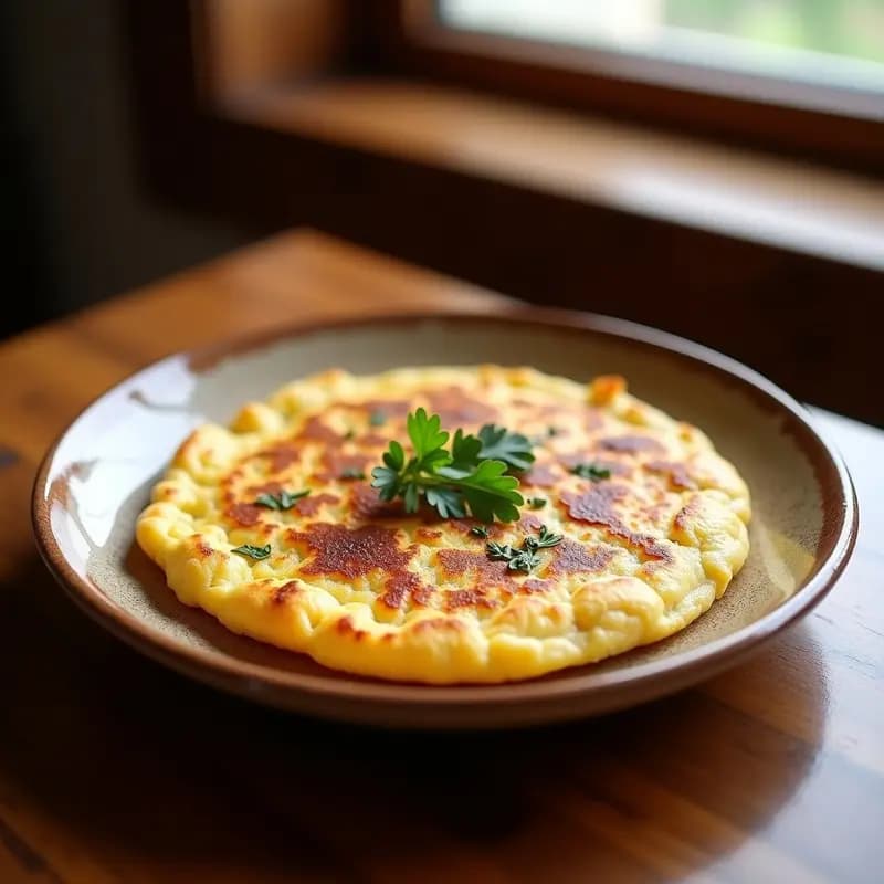 Tortilla de Harina con Chicharrones: Receta de la Abuela Extremeña