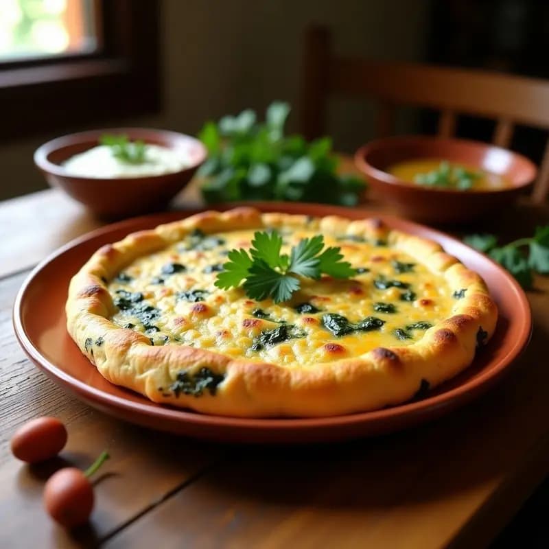 Tortilla de Harina con Chicharros y Espinacas: Receta Canaria de origen humilde