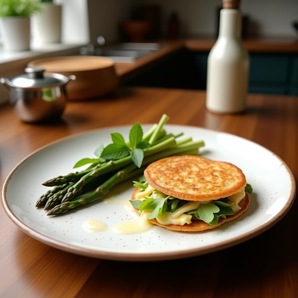 Tortilla de Harina de Coco y Espárragos Trinchados: Receta Sin Gluten para Tupper
