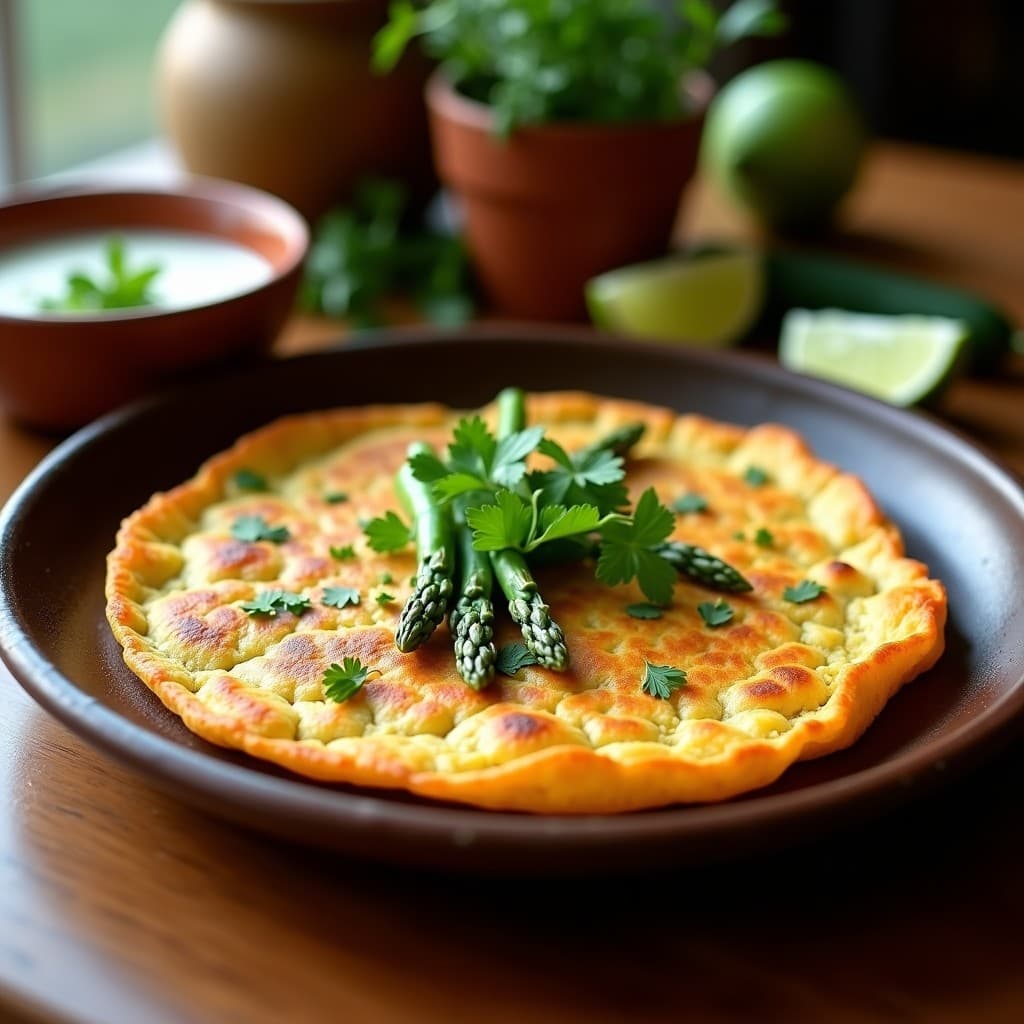 Tortilla de Harina de Grillo y Espárragos: Desayuno Mexicano Alto en Hierro en 10 Minutos