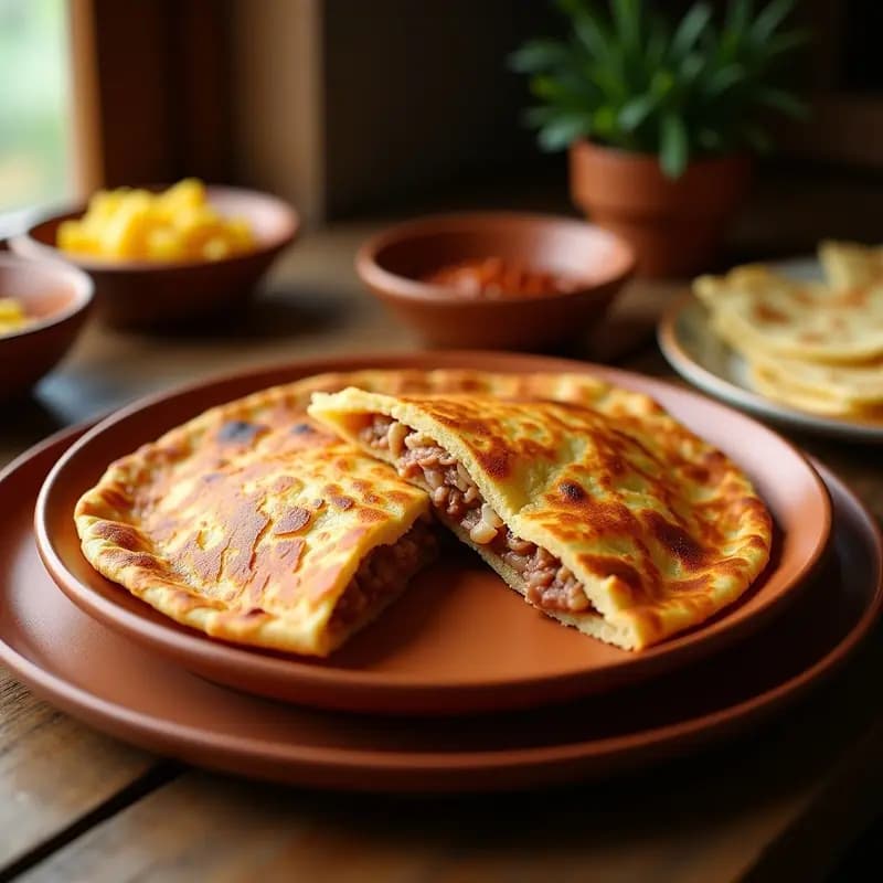 Tortilla de Harina con Lomo Embuchado: Receta Aragonesa de Pan Frito