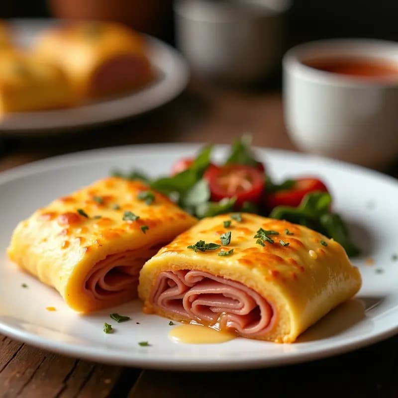 Tortilla de Jamón York y Queso en Rollos: Receta Rápida para Desayunos o Cenas