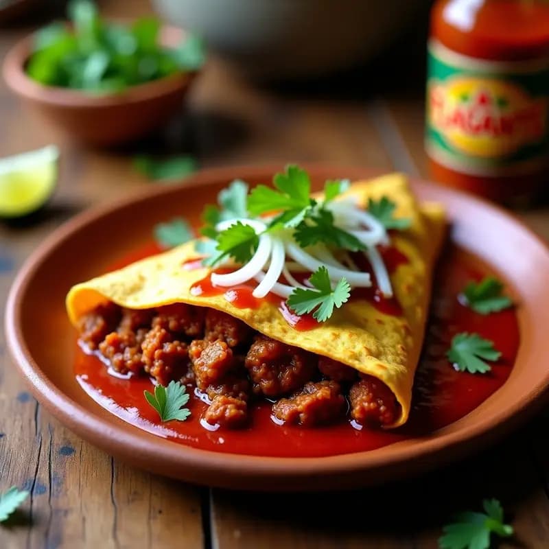 Tortilla de Maíz con Chorizo Vegetal: Receta Mexicana Vegana con A.FLAGANTE de Chile Pasilla