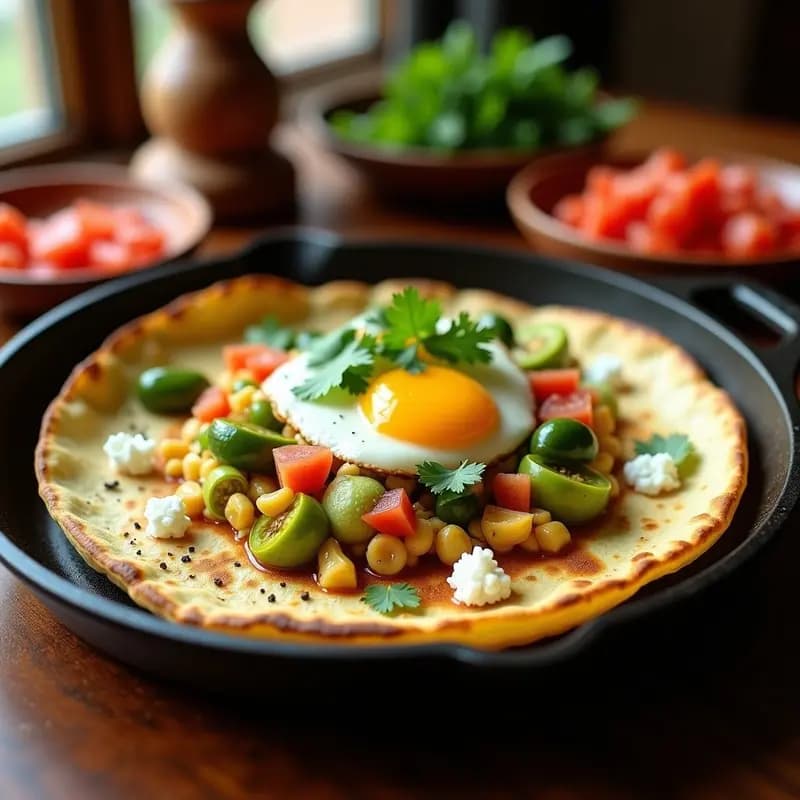 Tortilla Mexicana con Nopales y Huevo: Receta Sin Voltear en 15 Minutos