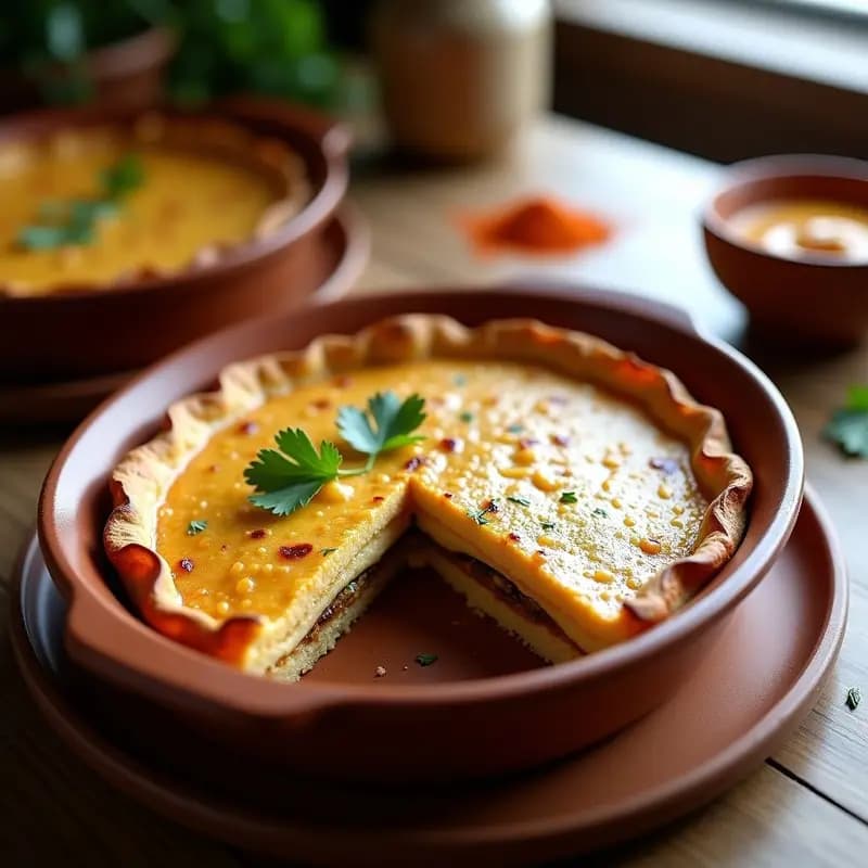 Tortilla Moruna de Berenjena y Hummus: Receta Andaluza Alta en Proteína en 25 Minutos
