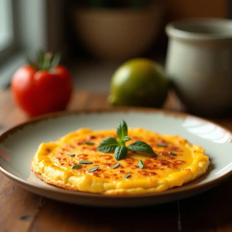 Tortilla Nueva York con Queso Cheddar y Espinacas: Desayuno Americano Alto en Proteína
