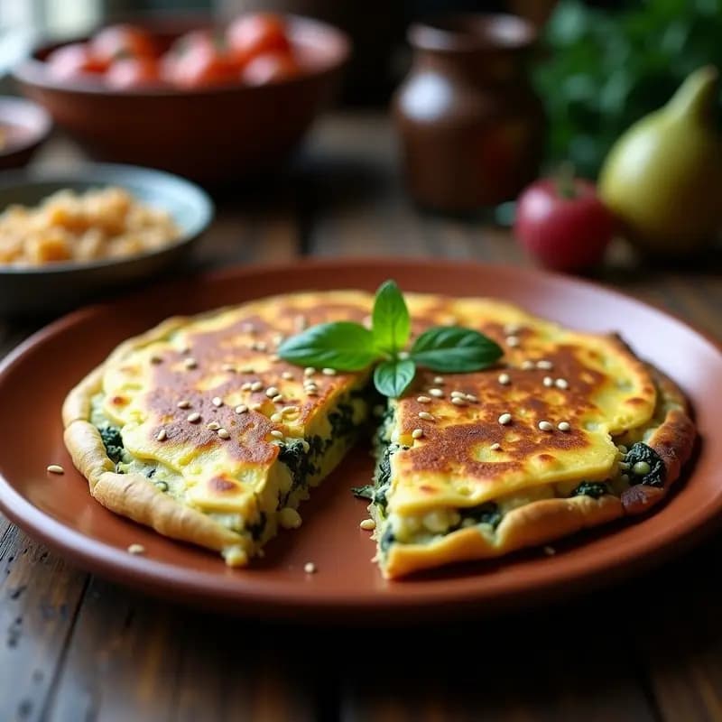 Tortilla de Papa y Espinacas con Queso de Castromagnetita: Receta Boliviana Sin Lactosa
