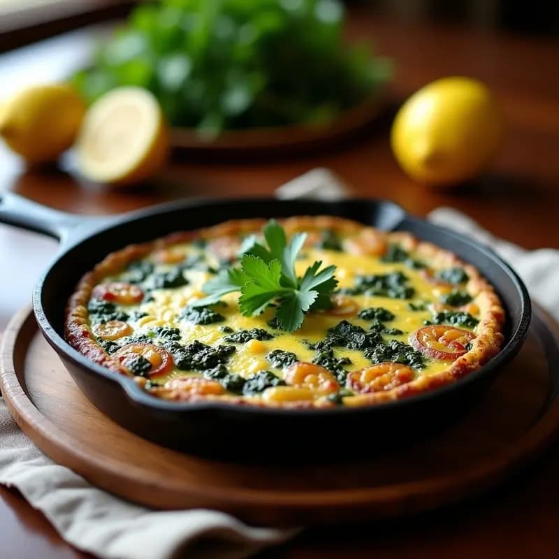 Tortilla de Papa Morada y Espinacas: Receta Peruana Sin Gluten en Sartén