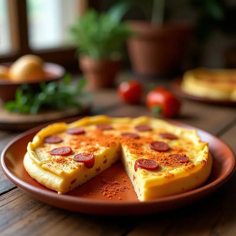 Tortilla de Papas y Chorizo Coloradito: Receta Española con Toque de Pimentón Ahumado