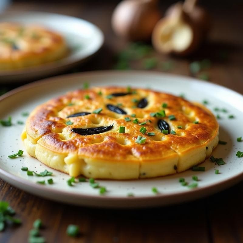 Tortilla de Patata con Ajo Negro: Receta en Thermomix Ultra Cremosa y Sin Esfuerzo