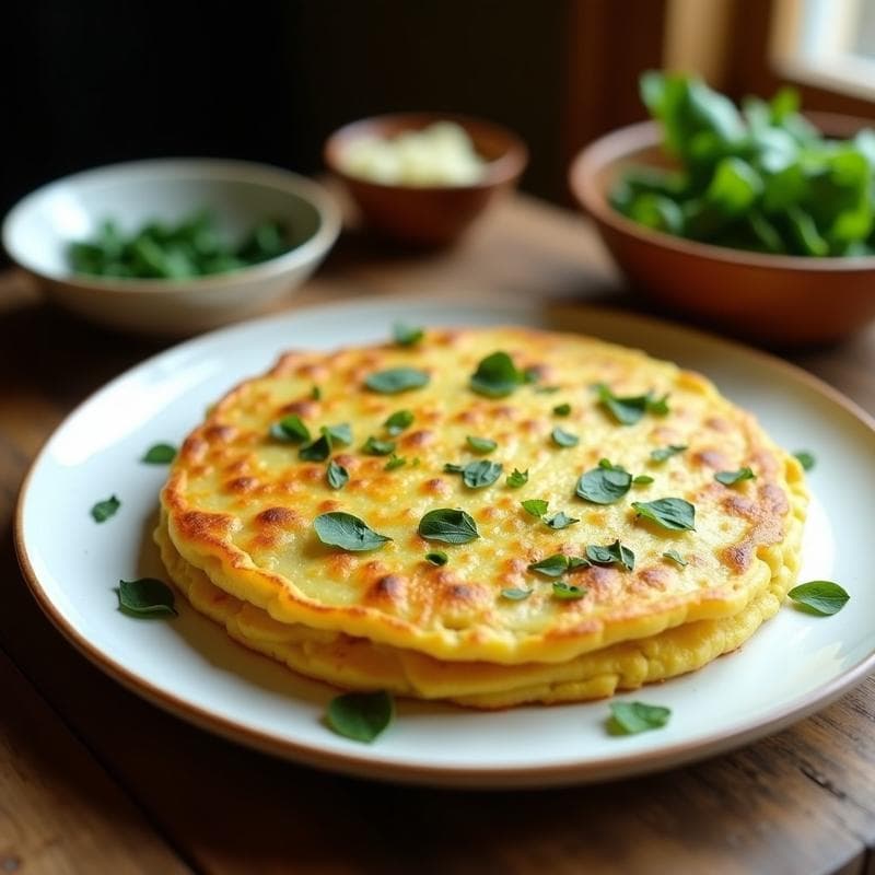 Tortilla de Patata y Algas Wakame: Receta Española Vegana con Toque Marítimo