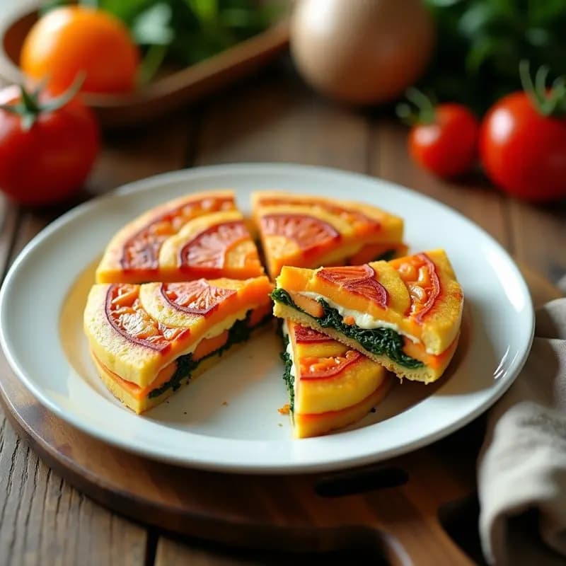 Tortilla de Patata Arcoíris en 3 Ingredientes: Receta Visual que Triunfa en TikTok