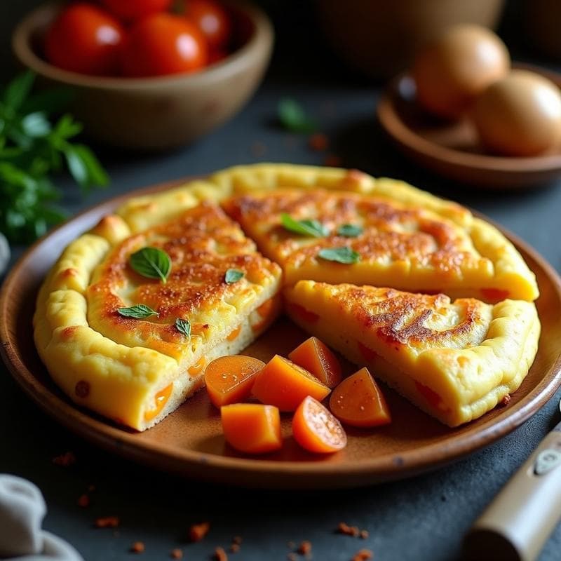Tortilla de Patata y Boniato Ahumado: Receta Sin Lactosa con Toque Dulce y Salado