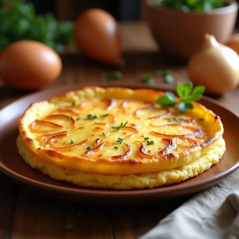 Tortilla de Patata y Cebolla en Airfryer: Receta Fácil Sin Voltear ni Aceite Excesivo