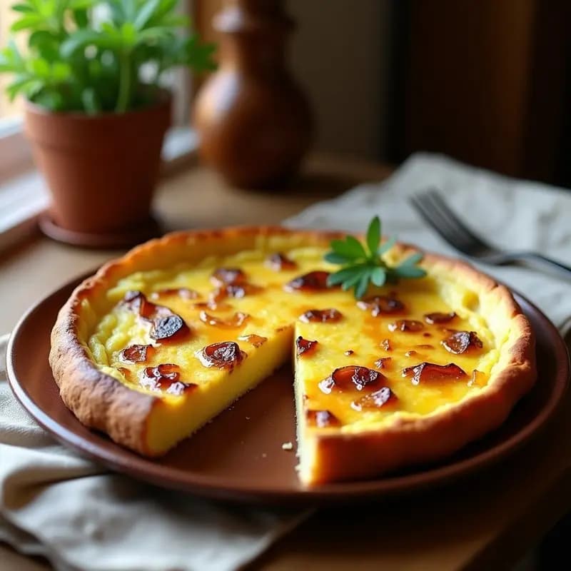 Tortilla de Patata con Cebolla Caramelizada: Receta en Olla Low Cost y Sin Complicaciones