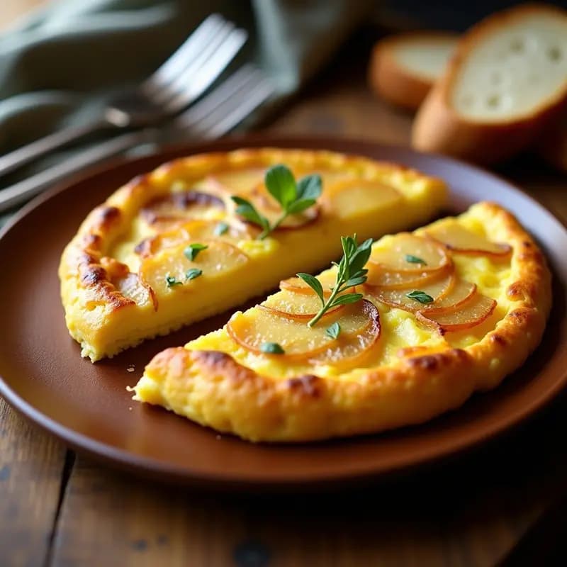 Tortilla de Patata y Cebolla Crujiente: Receta en Olla Exprés para Ahorrar Tiempo