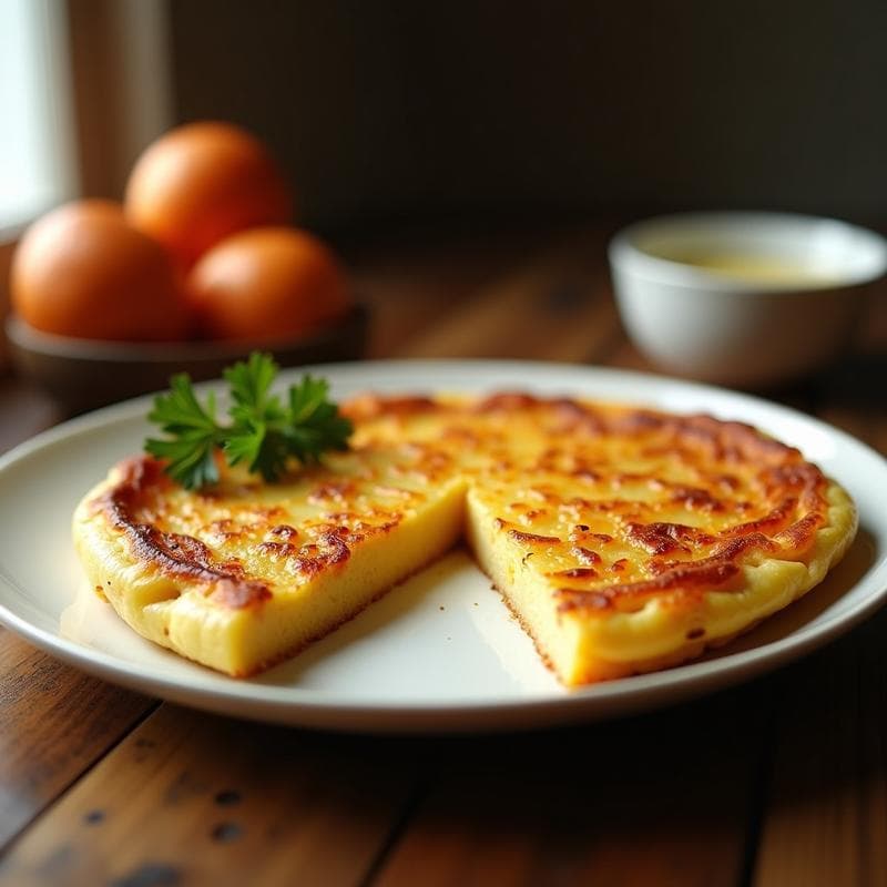 Tortilla de Patata y Cebolla Crujiente: Receta en Thermomix con Toque Dorado Perfecto
