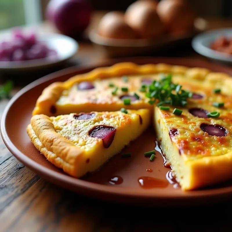 Tortilla de Patata con Cebolla Morada: Receta en Thermomix Ultracremosa y Sin Grumos