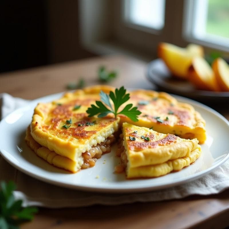 Tortilla de Patata y Cebolla: Receta Tradicional con Truco de los Ollantes para Más Jugosidad