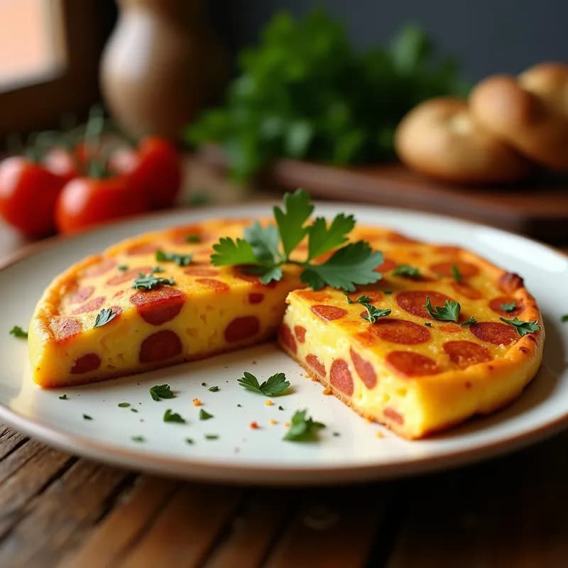 Tortilla de Patata y Chorizo Ahumado: Receta en Thermomix Sin Grumos y Ultra Jugosa
