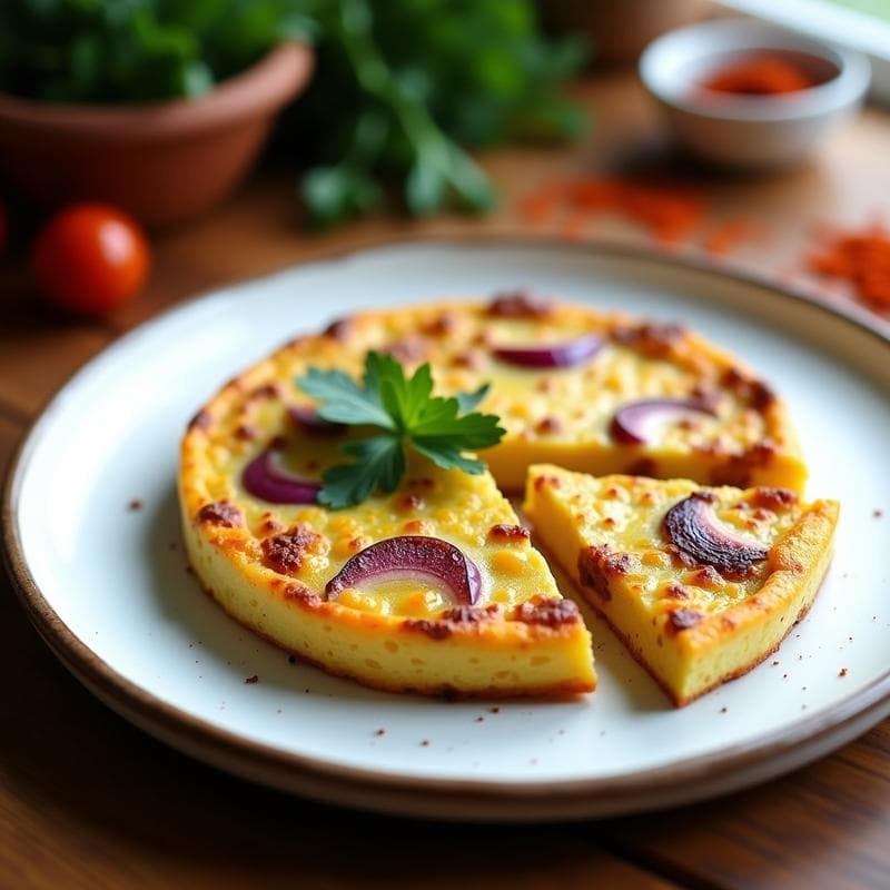 Tortilla de Patata con Chorizo de Tempeh: Desayuno Español Vegano y Alto en Proteína