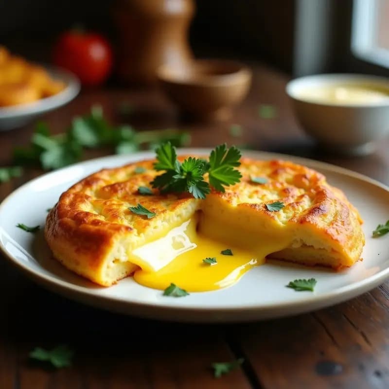 Tortilla de Patata Crujiente con Queso Derretido: Receta Viral en Airfryer en 15 Min