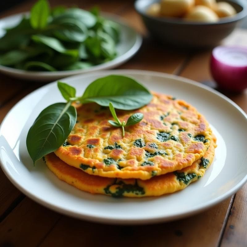 Tortilla de Patata Dulce y Espinacas: Receta Keto Fácil y Alta en Fibra