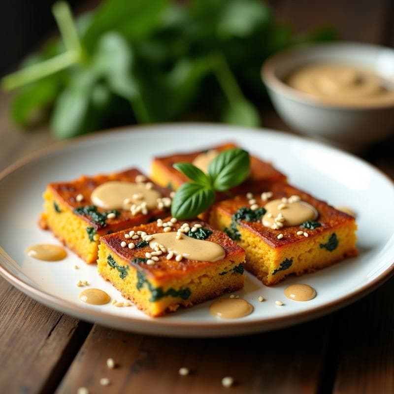 Tortilla de Patata Dulce y Espinacas con Salsa de Tahini: Desayuno Keto