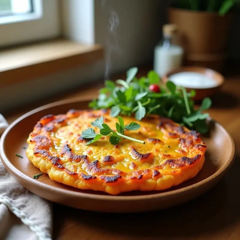 Tortilla de Patata Dulce Vegana en Airfryer: Receta Rápida y Alta en Proteína