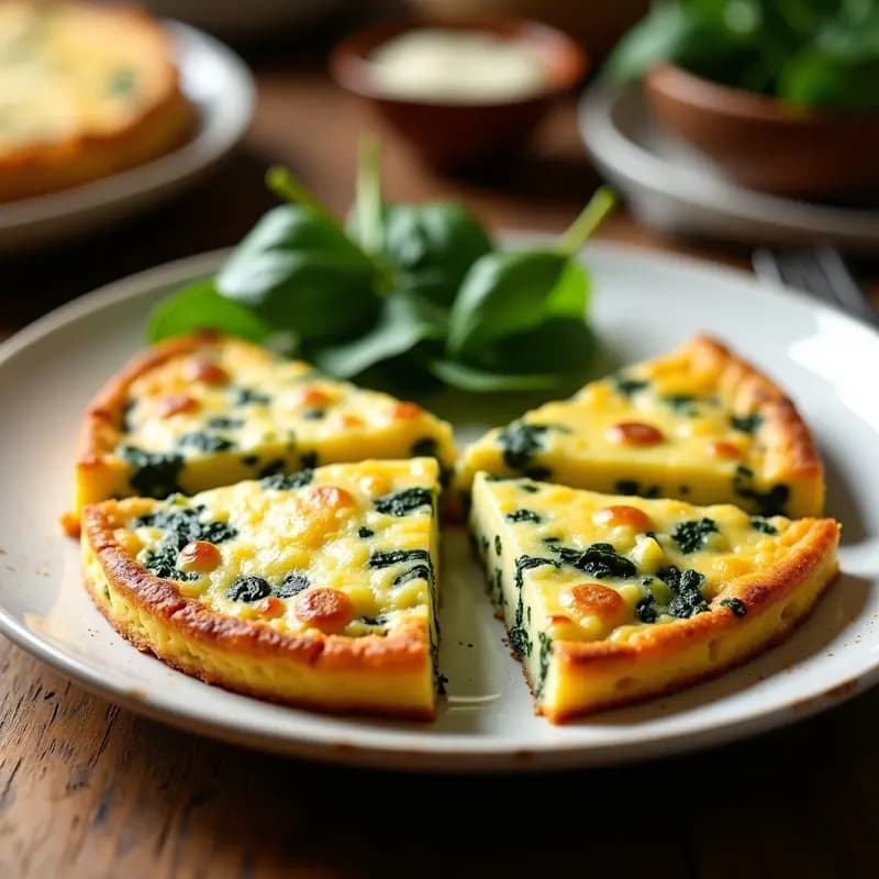 Tortilla de Patata y Espinaca en Airfryer: Receta Keto Fácil y Rápida
