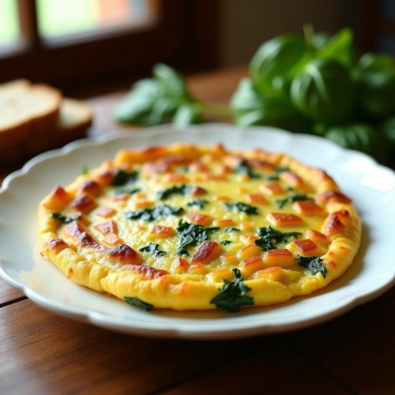 Tortilla de Patata y Espinaca en Thermomix: Receta Fácil con Truco Crujiente