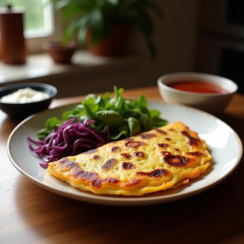 Tortilla de Patata Morada y Cebolla Morada: Receta Vegana con Toque Violetta en Airfryer