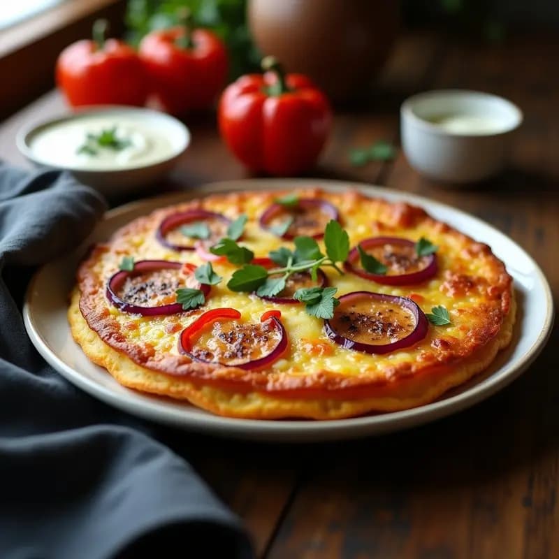 Tortilla de Patata y Pimientos Sverdlovsk: Desayuno Ruso con Toque Picante