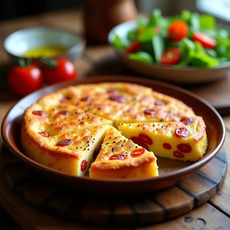 Tortilla de Patata y Pimientos del Piquillo: Receta Vasca Tradicional en Thermomix