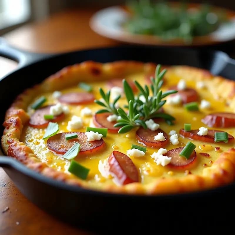 Tortilla de Patata con Puerro y Queso de Cabra: Versión Gourmet Sin Lactosa
